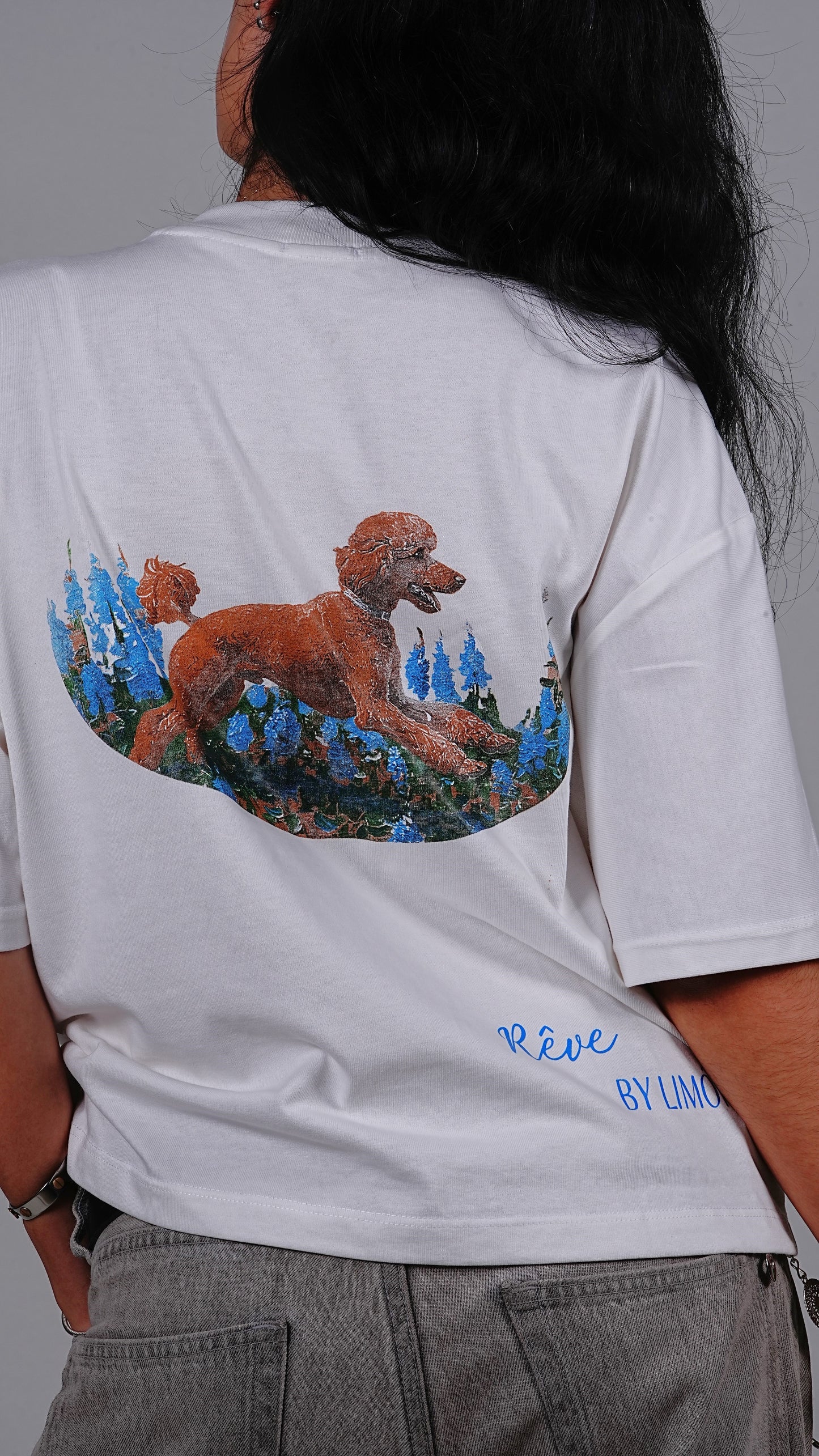 “Rêve” — Camiseta Boxy Fit Blanco Marfil By Limón