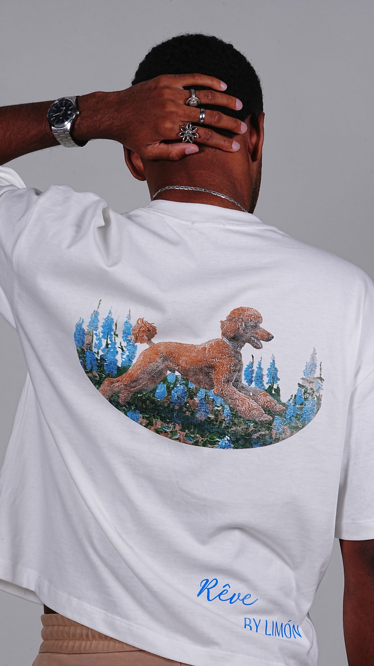 “Rêve” — Camiseta Boxy Fit Blanco Marfil By Limón