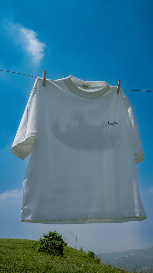 “Rêve” — Camiseta Boxy Fit Blanco Marfil By Limón